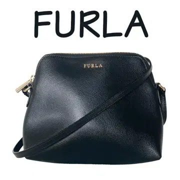FURLA 블랙 가죽 숄더백 Boheme 보엠 훌라