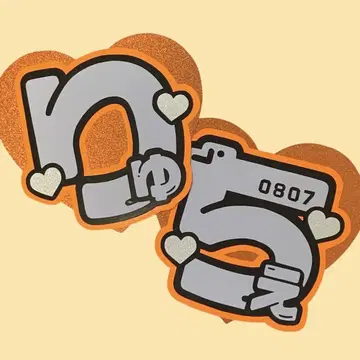 부채 글씨 류체 규격 외 하트