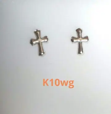 K10wg 크로스 귀걸이