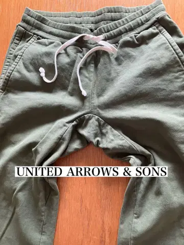 UNITED ARROWS & SONS 팬츠 올리브 그린