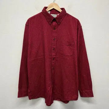 미국제 L.L.BEAN L.L.비 체크 셔츠 레드
