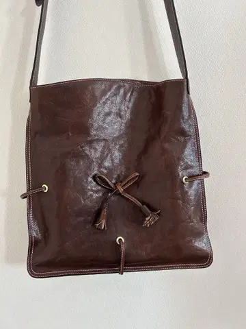 CIMABUE 치마부에 브라운 가죽 숄더백