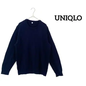 [유니클로] 크루넥 울 니트 M 긴팔 스웨터 워셔블 a862