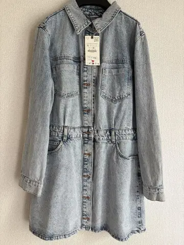 ZARA 라이트 블루 데님 자켓 XL 택 포함