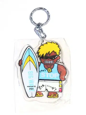 [ 새상품 ] 80년대 빈티지 BIG WAVE 서퍼 키링