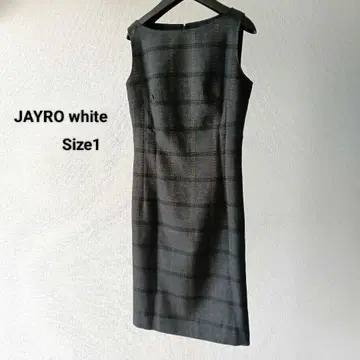 JAYRO white 그레이 블랙/오렌지 체크 원피스 1 가을/겨울