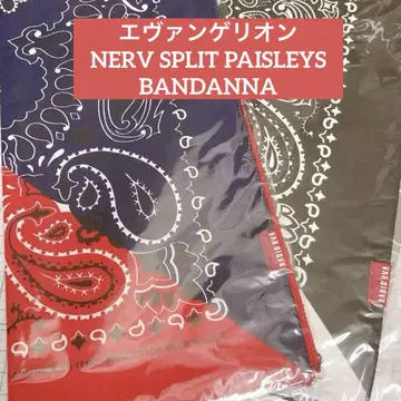 에반게리온 NERV SPLIT PAISLEYS BANDANNA