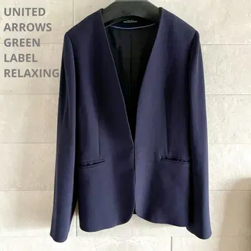 UNITED ARROWS GREEN LABEL 노카라 자켓 네이비