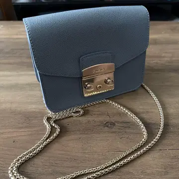 FURLA 파랑 가죽 숄더백