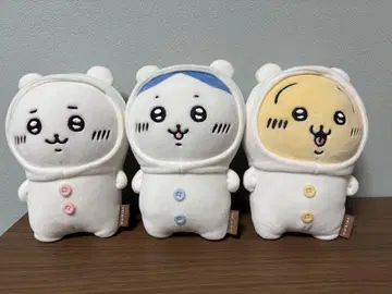 [ 3개 세트 ] 나가노의 곰 치이카와에게 깔린 봉제 인형 S