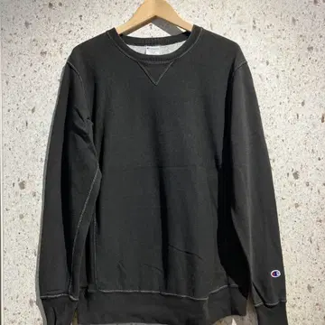 Champion REVERSE WEAVE 크루넥 맨투맨 블랙