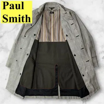 Paul Smith 폴스미스 멀티 스트라이프 라이너 포함 스텐 칼라 코트