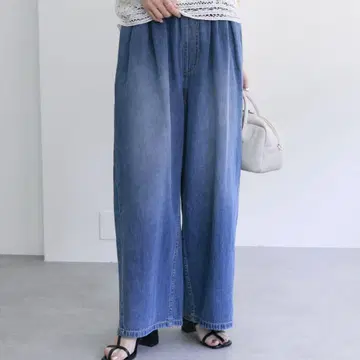 pual ce cin 면린넨 데님 이지 팬츠
