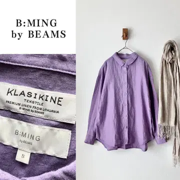 B:MING by BEAMS 빔즈 리투아니아 린넨 셔츠 블라우스