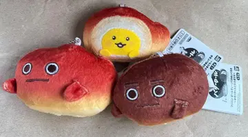 후지빵 볼체인 부착 봉제 인형 전 3종 세트
