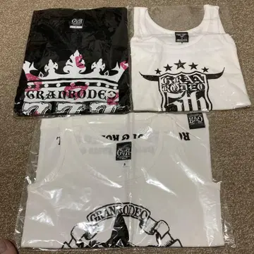 GRANRODEO 탱크탑 T셔츠 3종 세트 S