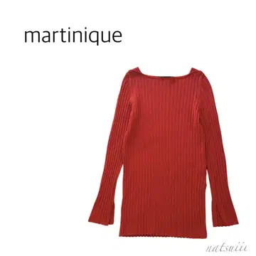 martinique 마르티니크 보트넥 리브 코튼 니트