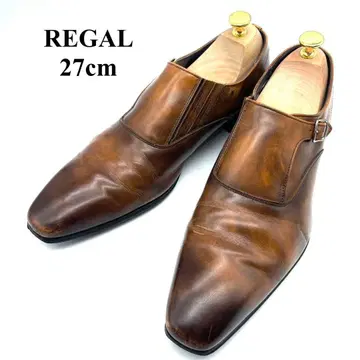 REGAL 리갈 몽크 스트랩 비즈니스 슈즈 브라운 27cm