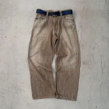 WRANGLER FADED BROWN STRAIGHT PANTS Y2K