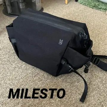 MILESTO 미 숄더 바디 백 블랙