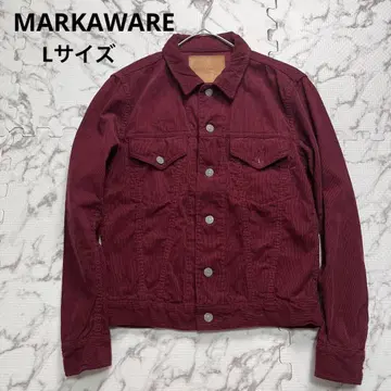 L 사이즈 / 새상품급 MARKAWARE 코듀로이 G 남성용 빨간색