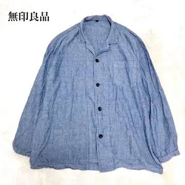 무인양품 MUJI 워싱 긴팔 셔츠 코튼 오버 사이즈 심플