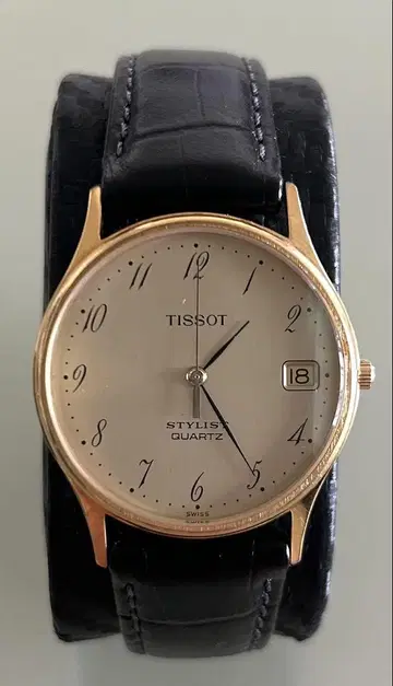 TISSOT 티쏘 스타일리스트 쿼츠 손목시계 골드