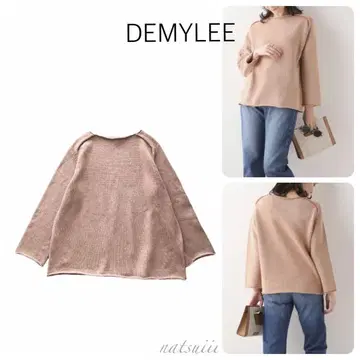 DEMYLEE 데 롤넥 코튼 풀오버 니트