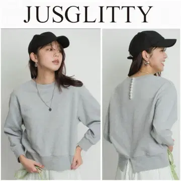 [새상품급] JUSGLITTY(저스길리티) 백펄버튼 트레이닝복