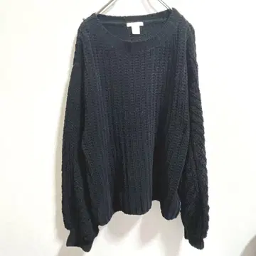 H&M 에이치앤엠 블랙 긴팔 니트 스웨터
