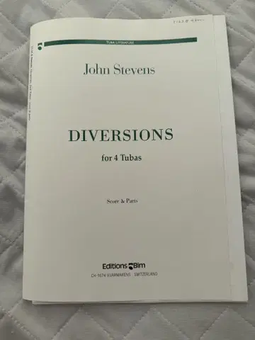 [ 악보 ] 바리튜바 사중주 DIVERSIONS