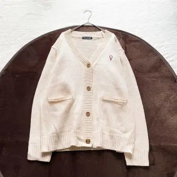 QurioStore 여성용 긴팔 가디건 베이지 L