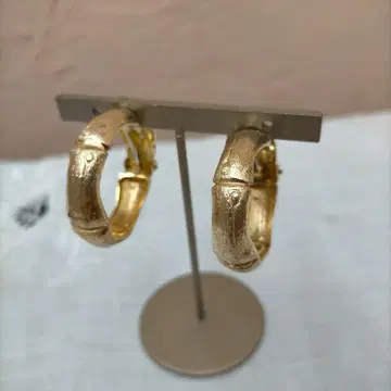 BIJOUX CASSIO 대나무 후프 귀찌 Vintage