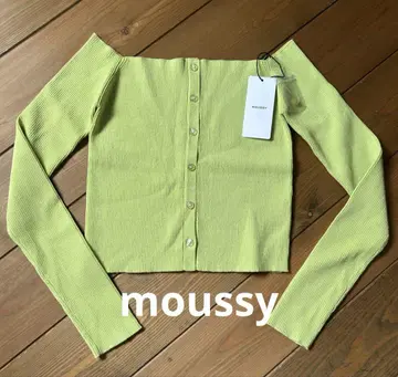 moussy 마우지 여성용 스웨터 오프숄더 스웨터 니트