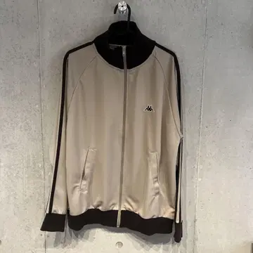 Kappa 집업 자켓 L 사이즈 베이지/블랙