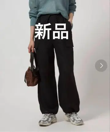린넨 카고 팬츠 그린 라벨
