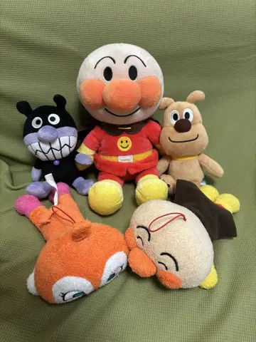 호빵맨 봉제 인형 5체 세트