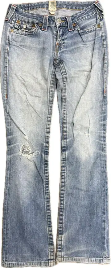 N890 TRUERELIGION BILLY 데미지 가공 데님 팬츠