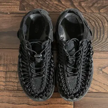 블랙 뜨개질 디자인 스포츠 샌들 keen 킨