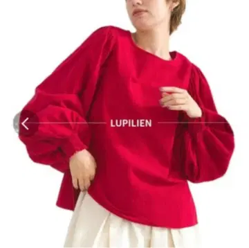 lupilien 루필리앙 면 슬라브 직물 볼륨 소매 블라우스 새상품