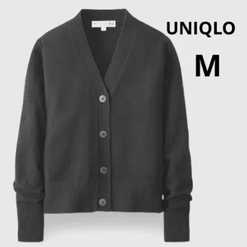 UNIQLO 이네스 M 캐시미어 100% V넥 가디건 차콜
