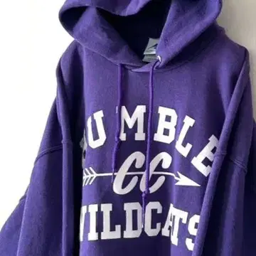 오거스타 HUMBLE WILDCATS 후드티 XL 퍼플 보라색 구제 의류