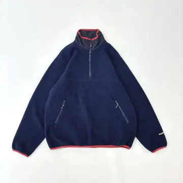 ONLY NY 하프 지퍼 플리스 풀오버 네이비 계열 사이즈 L