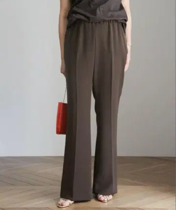 Deuxieme Classe 이지 플레어 팬츠 브라운 38