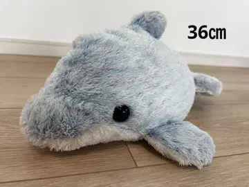 파란색 돌고래 봉제 인형 36cm 수족관 봉제 인형 바다 생물