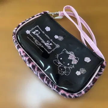 헤이세이 레트로 산리오 키티 레오파드 무늬 파우치 백 2005 키티
