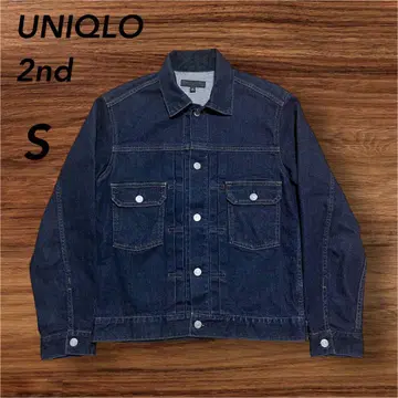 UNIQLO 유니클로 2nd 세컨드 데님 자켓 S 데님 자켓 다크 네이비