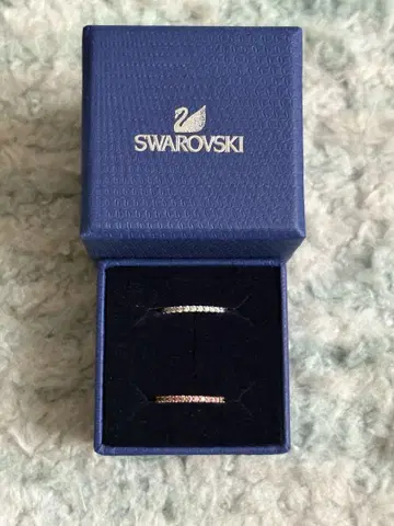 Swarovski 반지 세트 실버 핑크 골드