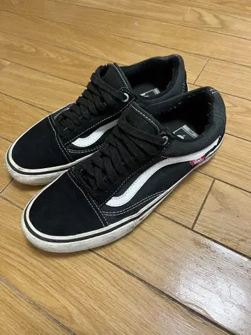 US 기획 Vans Pro 올드스쿨 빨간색 탭 26.0cm