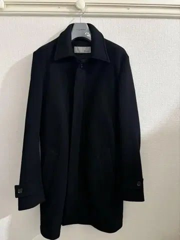 새상품급 Edition 후드 부착 스텐카라 코트 코트 자켓 블랙